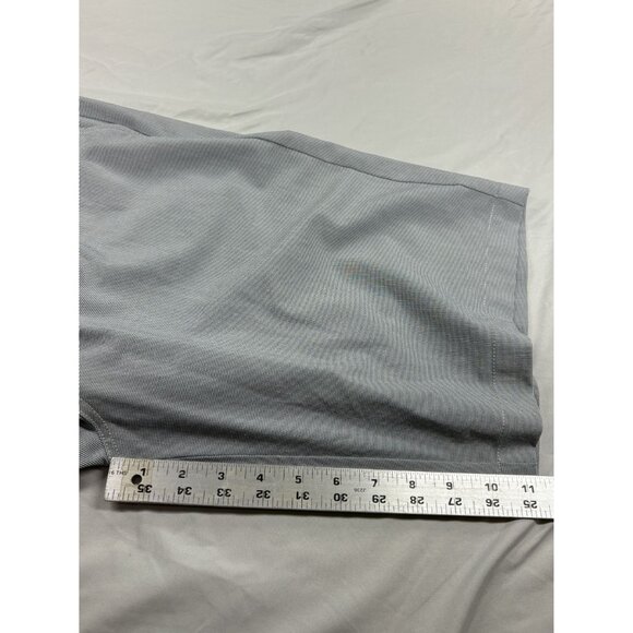 Travis Mathew Striped Golf Shorts Men's 38 Light Grey Gray Performance Chino - Picture 8 of 9